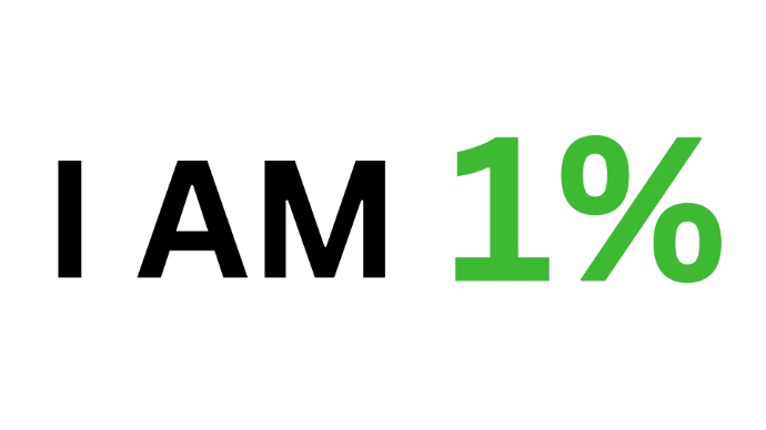 I am 1 percent